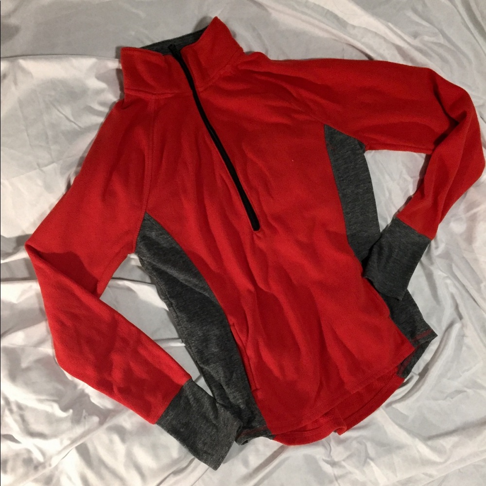 Red Fleece Quarter Zip